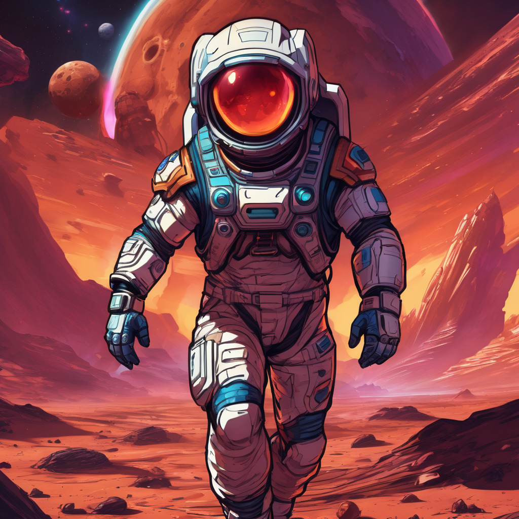 Astronaut on mars